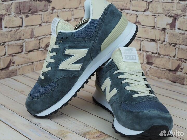 New Balance 574 синий