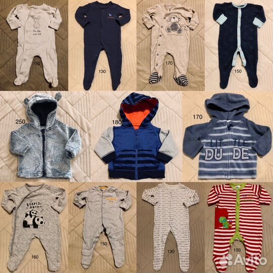 Вещи на мальчика 0-3 месяца (56-62 см)