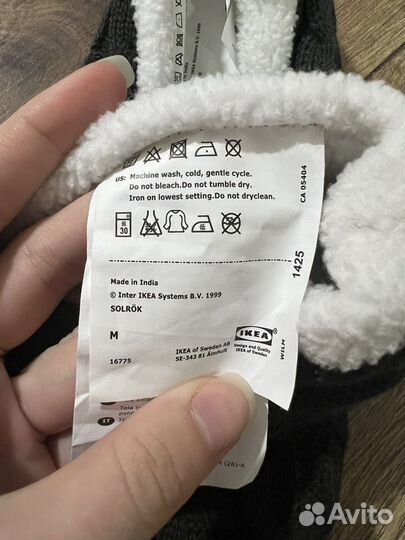 Женские домашние тапочки IKEA, 39-40р