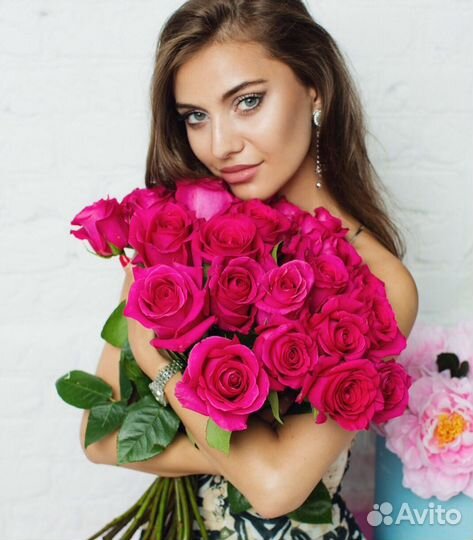 Букет из роз 29 шт пинк флойд