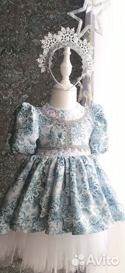 Платье новогоднее для девочки 80 92 98 104 110