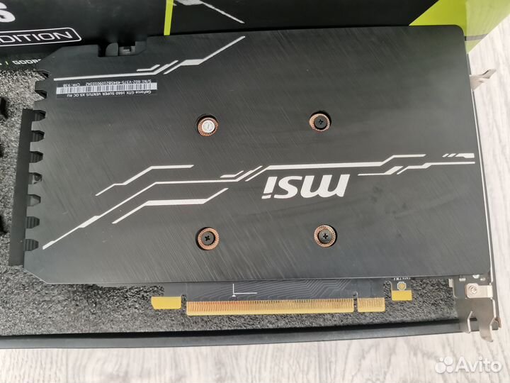 Видеокарта MSI gtx 1660 super 6gb (С пломбой)