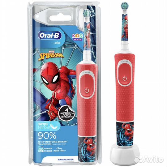 Электрическая зубная щетка Braun Oral-B Kids Spide