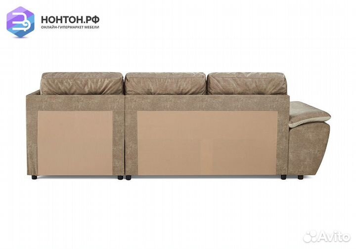 Диван угловой дельфин Риттэр бежевый