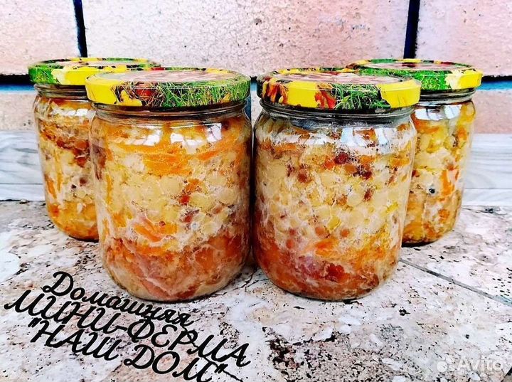 Гороховая каша с чечевицей и цыплёнком