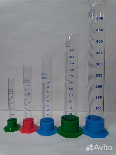 Цилиндр стеклянный на пласт. основании 25-500 мл