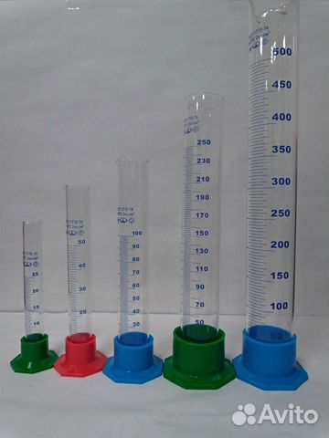 Цилиндр стеклянный на пласт. основании 25-500 мл