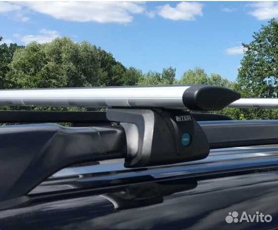 Багажник titan на рейлинги с крыловидными дугами с