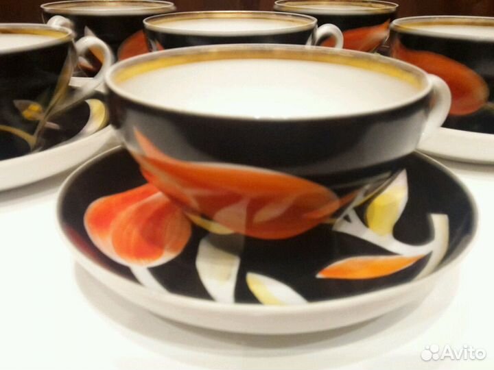 Чайный сервиз на 6 персон, Дулево