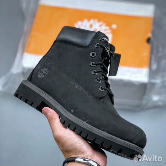 Ботинки Timberland чёрные без меха