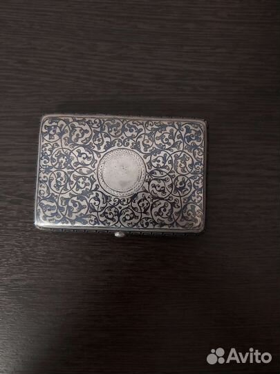Портсигар серебряный