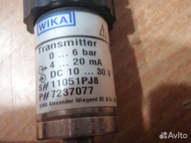 Датчик давления Transmitter SA-11 0-6bar соединен