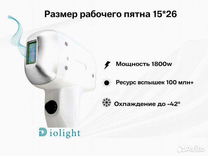 Диодный лазер DioLight UltraOne 1800в, рассрочка