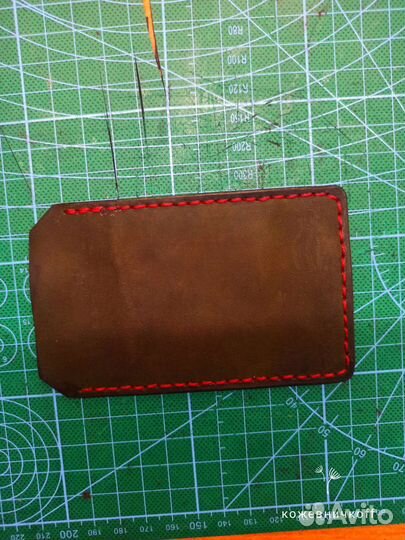 Чехол для пропуска натуральная кожа