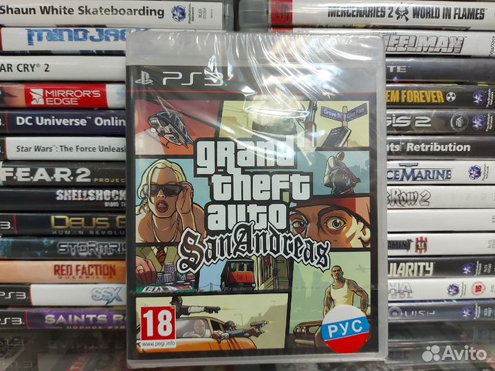 Grand Theft Auto: San Andreas PS3 новый диск