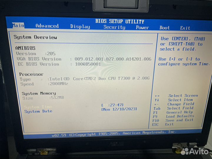 Продам ноутбук asus f3s