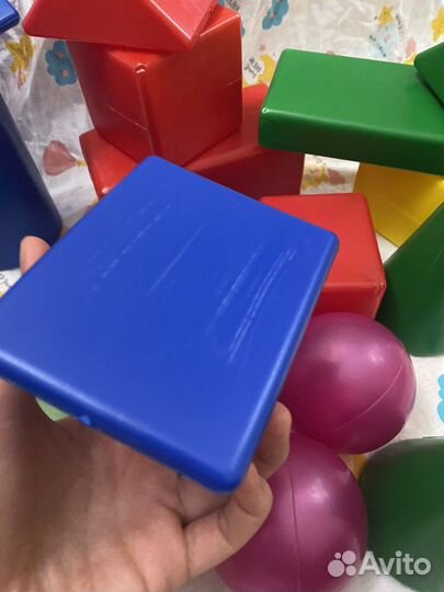 Кубики выдувные детские
