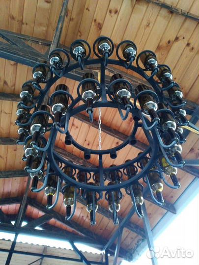 Люстра кованная