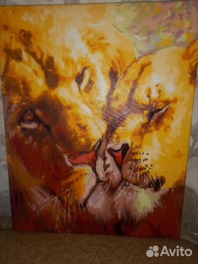 Картины по номерам раскрашенная