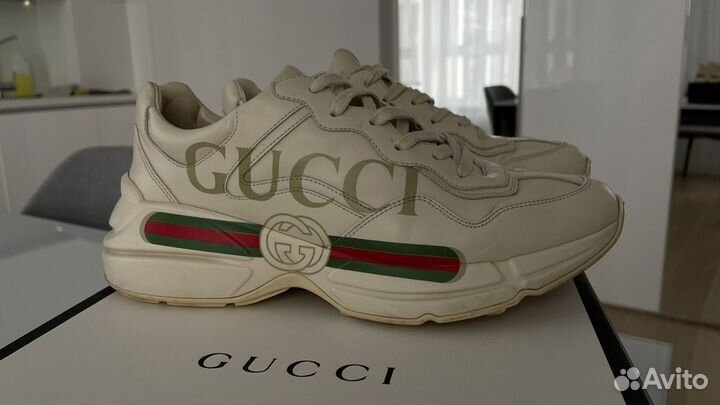 Кроссовки gucci rhyton мужские