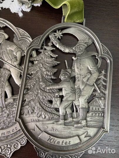 Оловянные панно из серии «Времена года»