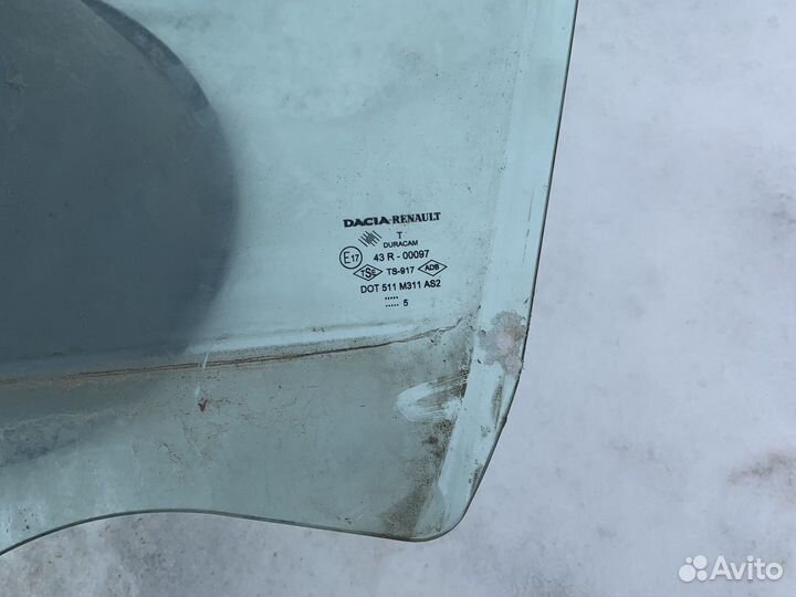 Стекло переднее левое renault logan 1