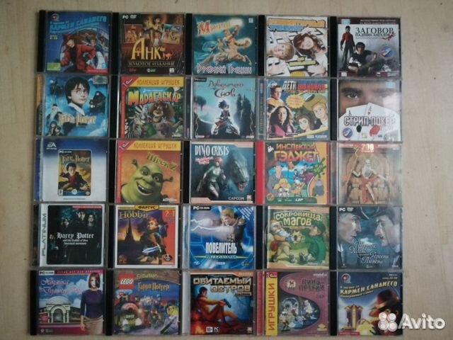 DVD - диски с играми, фильмами