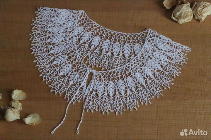 Кружевной воротник ручная работа