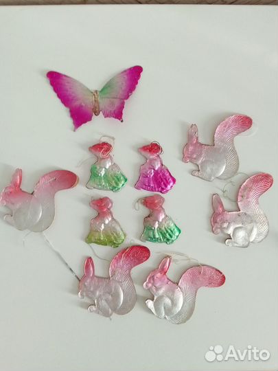 Картонные ёлочные игрушки СССР