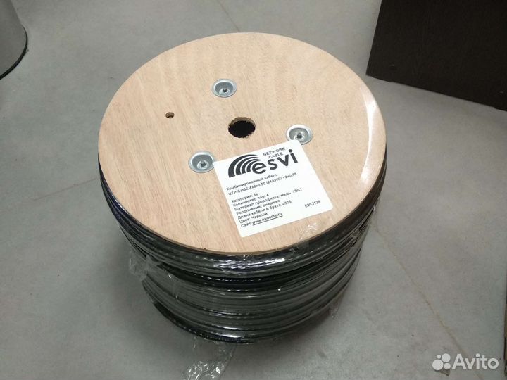 Кабель витая пара уличная UTP, FTP, с тросом 305м