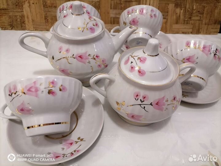 Сервизы чайные фарфоровые СССР