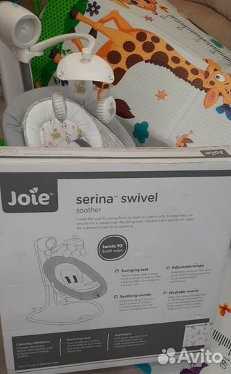 Продам электронные качели-шезлонг Joie Serina Swiv