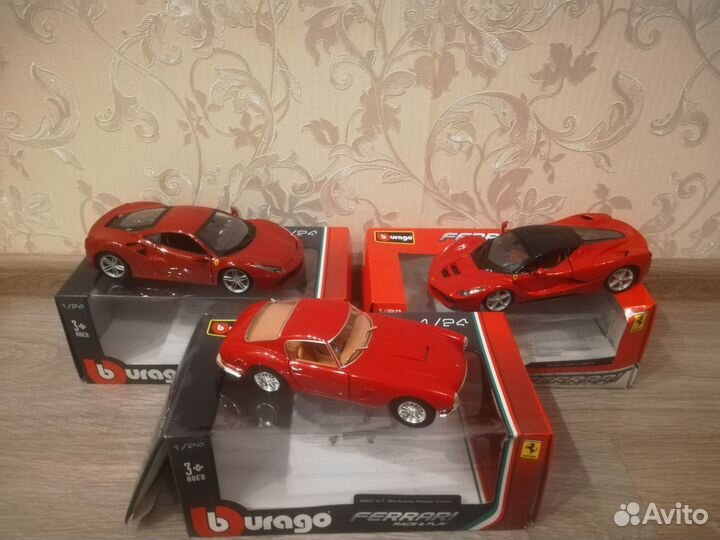 Коллекция моделей Ferrari Burago 1/24