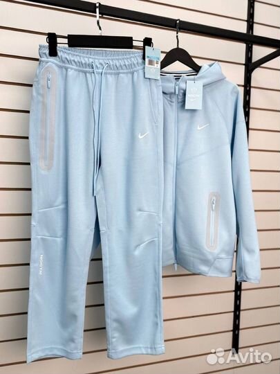 Спортивный костюм nike tech fleece nocta голубой