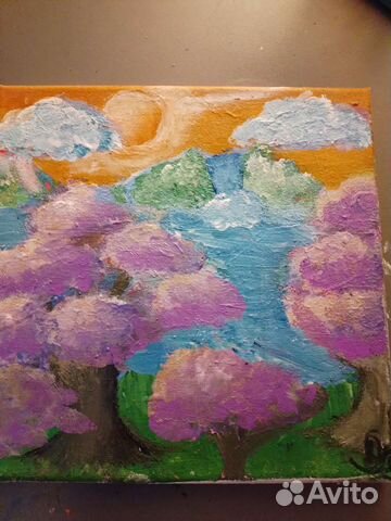 Картина холст акрил