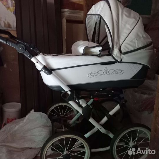 Коляска 2 в 1 с большими колёсами
