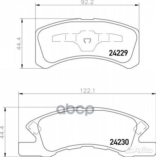 Колодки тормозные дисковые перед NP3010 NIS