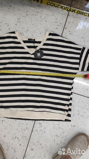 Кофта женская в полоску. Италия. Oversize