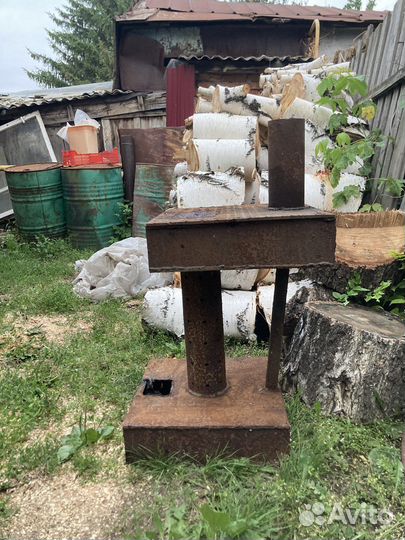 Печь буржуйка на отработке