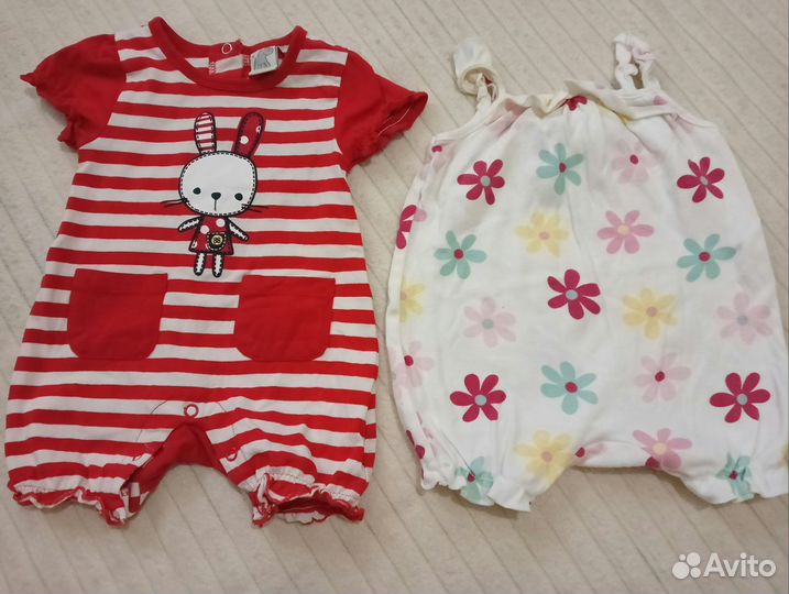 Детские вещи 56 62 на девочку пакет клробка