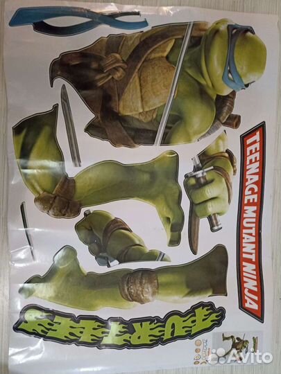 Наклейка на обои ninja ниндзя