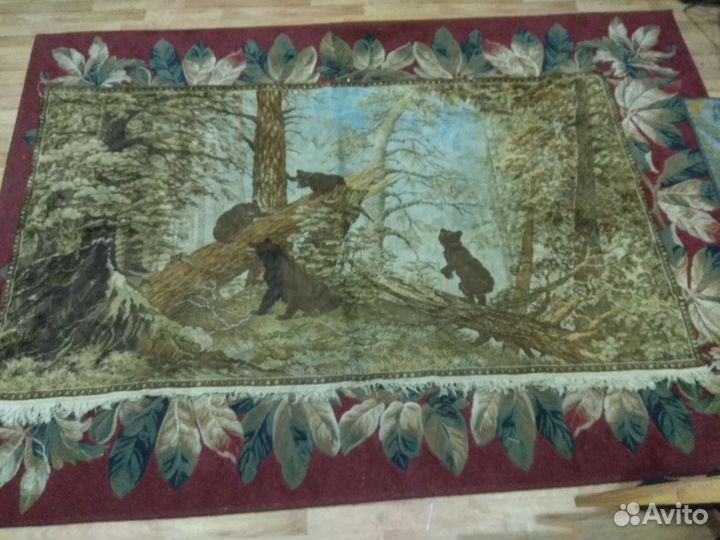 Ковёр три медведя велюровый, СССР