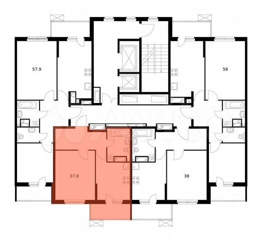 1-к. квартира, 37,7 м², 17/24 эт.