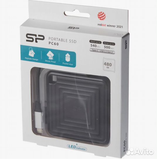 Внешний диск SSD Silicon Power PC60 240 GB