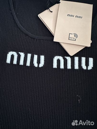 Майка miu miu женская