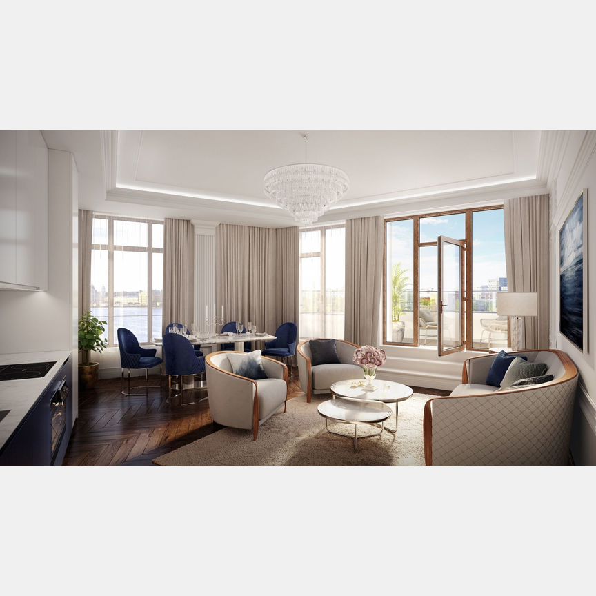 3-к. квартира, 89,6 м², 8/8 эт.