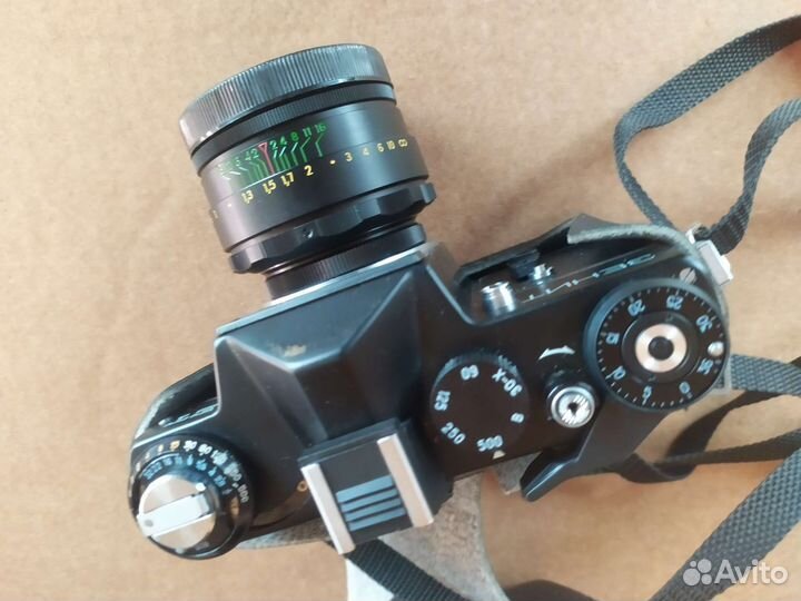 Фотоаппарат Зенит ет с объективом, в кож. чехле