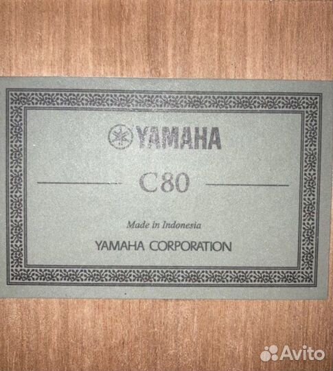 Классическая гитара yamaha c80