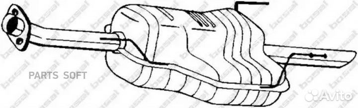 Глушитель задний 185459