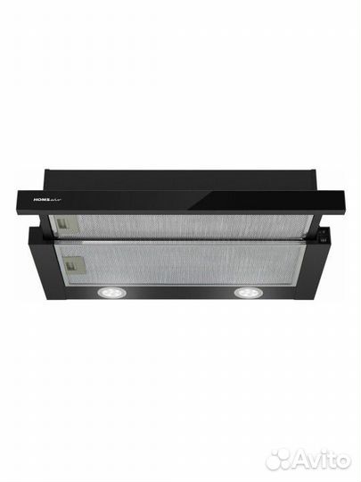 Кухонная вытяжка homsair flat 60 glass черный